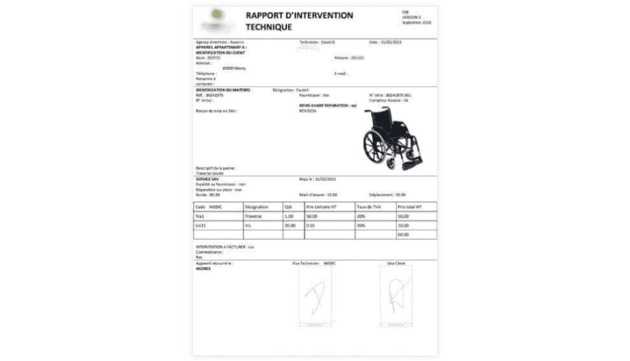 rapport d'intervention dématérialisé